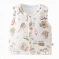 thumbnail image 1 of Xyant Toddler Baby Vest for Girls&Boys, Cotton Reversible Vest Coat for Spring & Autumn (Khaki,6-12 Months), 1 of 6