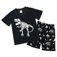 thumbnail image 1 of Xyant Toddler Boy Clothes Baby Summer Outfits Shirts Sets Toddler Kids Boy 2025 Casual Dinosaur Print Short-sleeved Shorts Set Green,3-4 Years, 1 of 7