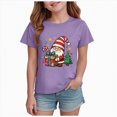 thumbnail image 1 of Xyant Toddler Boy Girl Christmas Shirt Santa Claus Christmas Tree Print Short Sleeve Funny Graphic T Shirts Kids Xmas Holiday Tees Gift Tops, Size 3-4 Years, 1 of 6