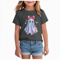 thumbnail image 1 of Xyant Toddler Halloween Shirt Baby Girls Ghost Tshirts Kids Fall Spooky Season Short Sleeve Tee Tops, Size 18-24 Months, 1 of 5