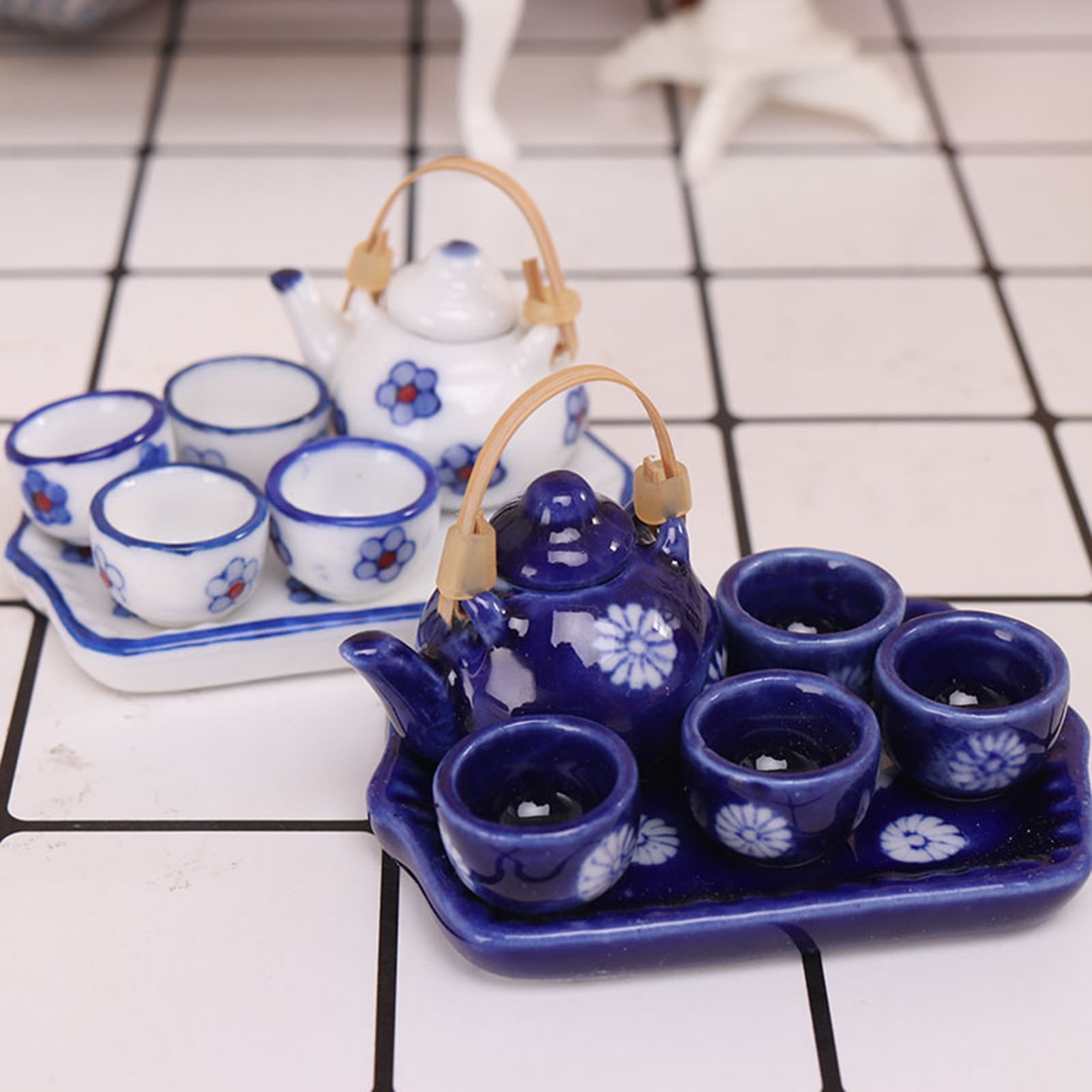 Artvigor 1-Piece Porcelain Teapot Brown Tea Pot Teacup and Saucer Set  ART-CC011 - The Home Depot