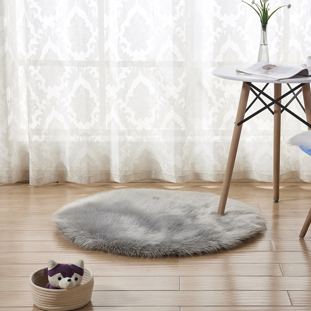 Xyer Home Bedroom Floor Round Soft Fluffy Seating Chair Sofa Rug Carpet ...
