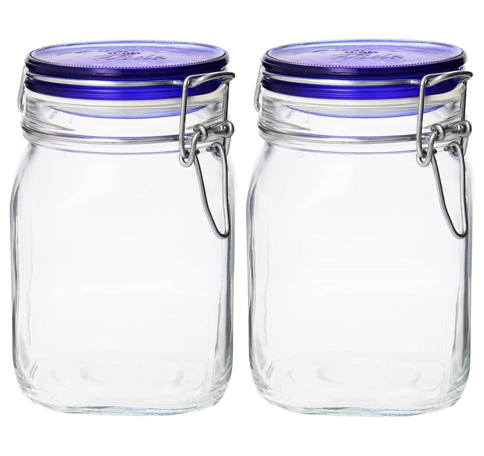 XylehR Fido Collection, 2 Pack, 33¾ Oz. Food Storage Glass Jars ...