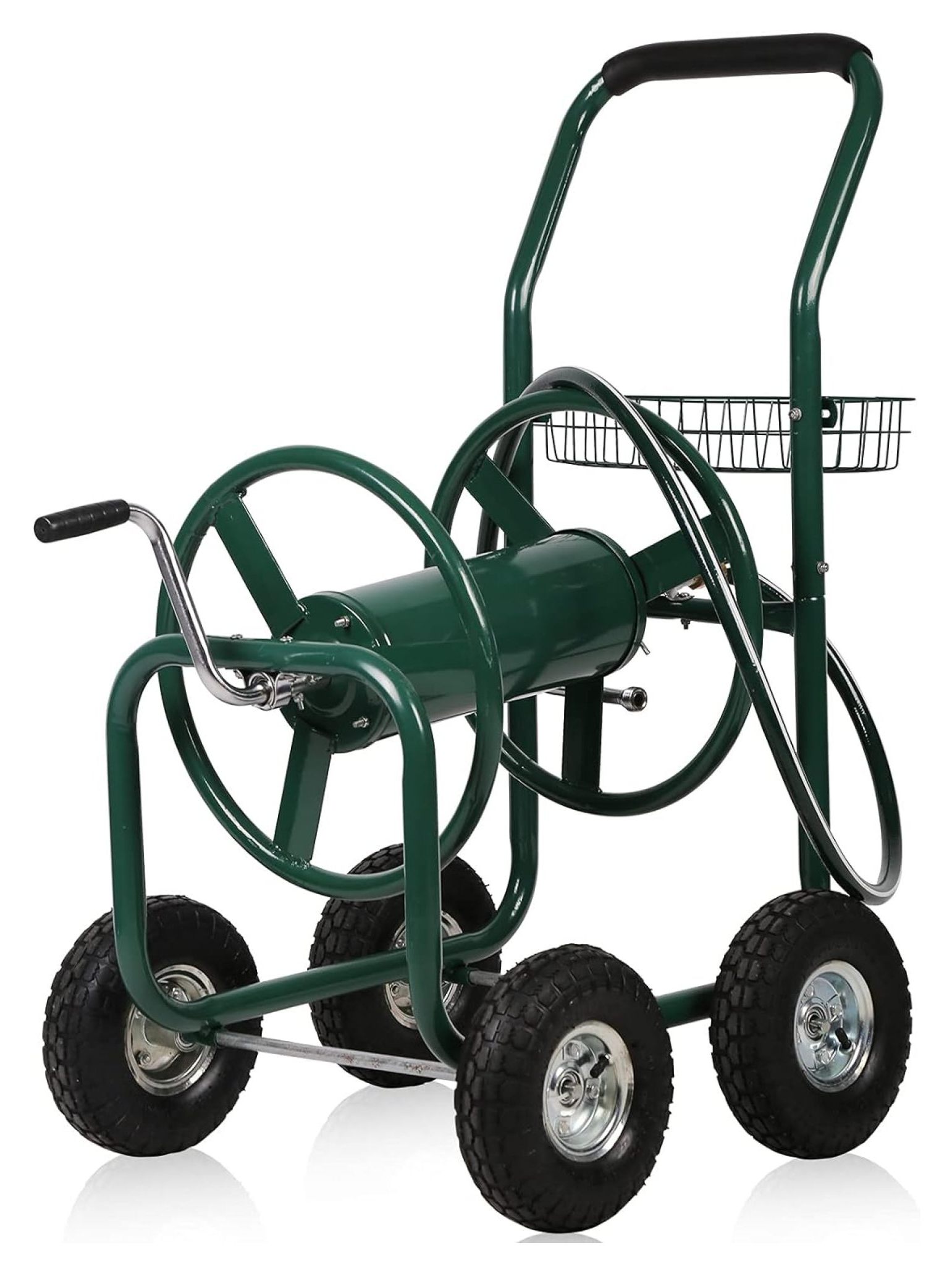 XylehR Hose Reel Cart Garden Hose Carts with Wheels Heavy Duty Portable