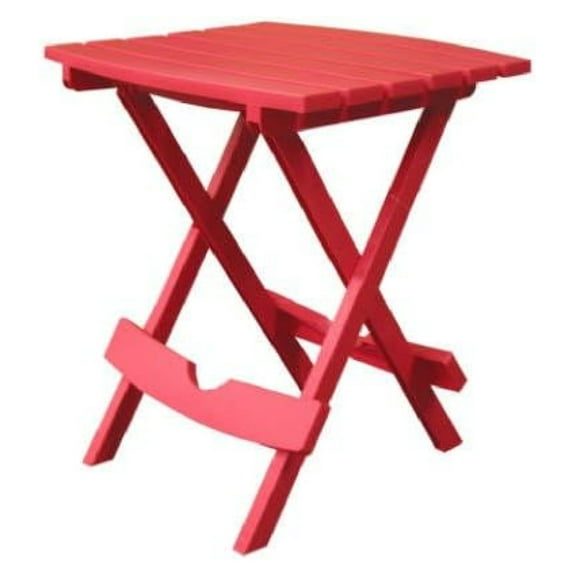 XylehR Quik Fold Side Table 19.75" H X 15.25" W X 17.375" D Cherry Red 25 Lb. Capacity