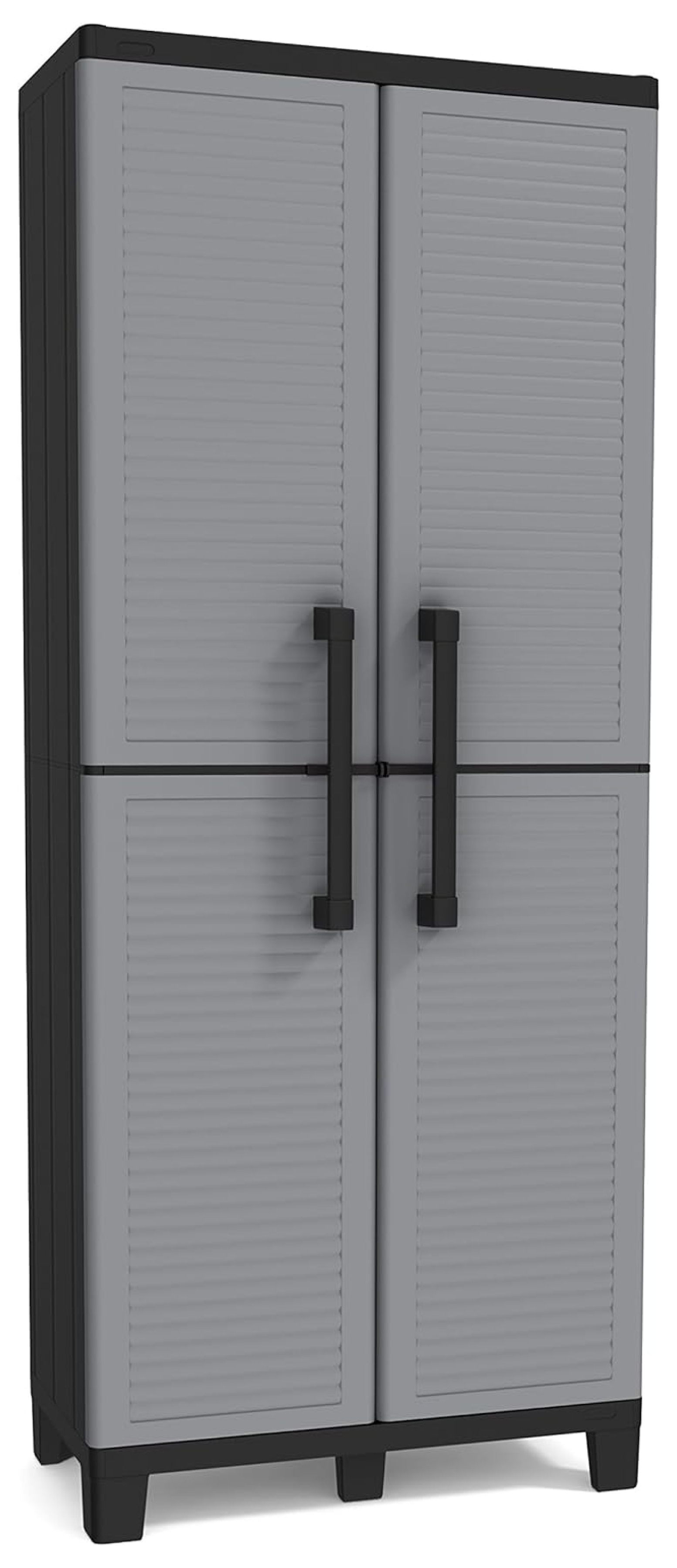 XylehR Space Winner Resin Garage Storage with Doors and Shelves
