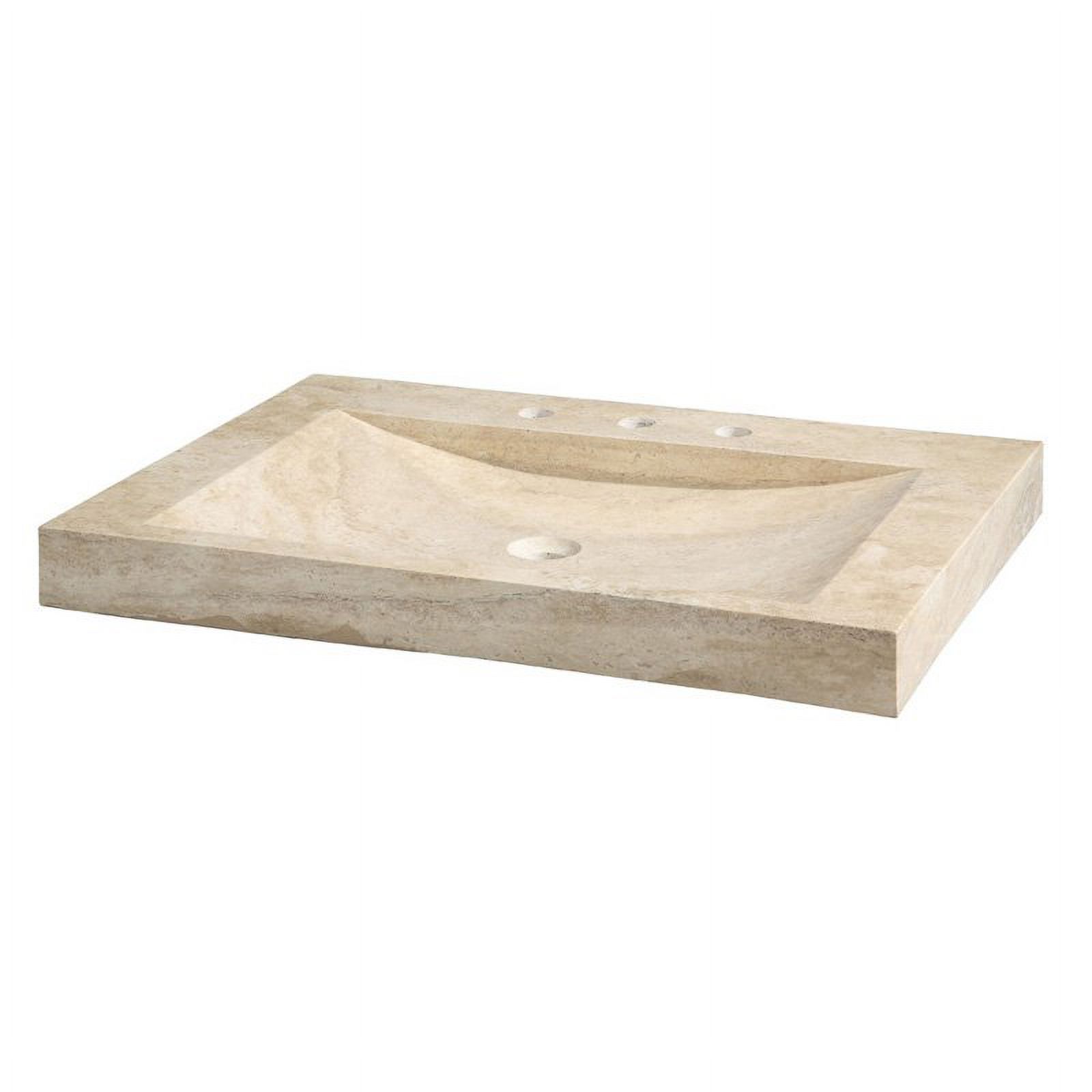 Xylem 30.125W x 21.625D in. Stone Integral Sink Vanity Top - image 1 of 2