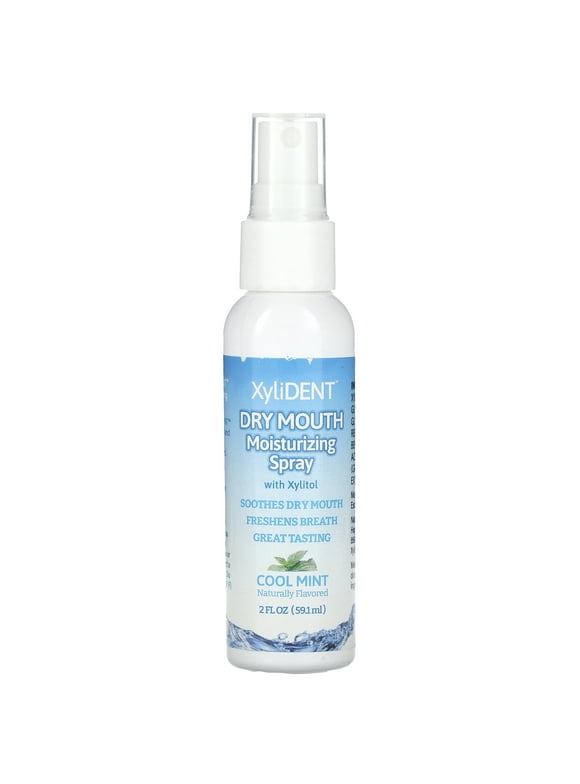 XyliDENT Dry Mouth Moisturizing Spray with Xylitol, Cool Mint, 2 fl oz (59.1 ml)