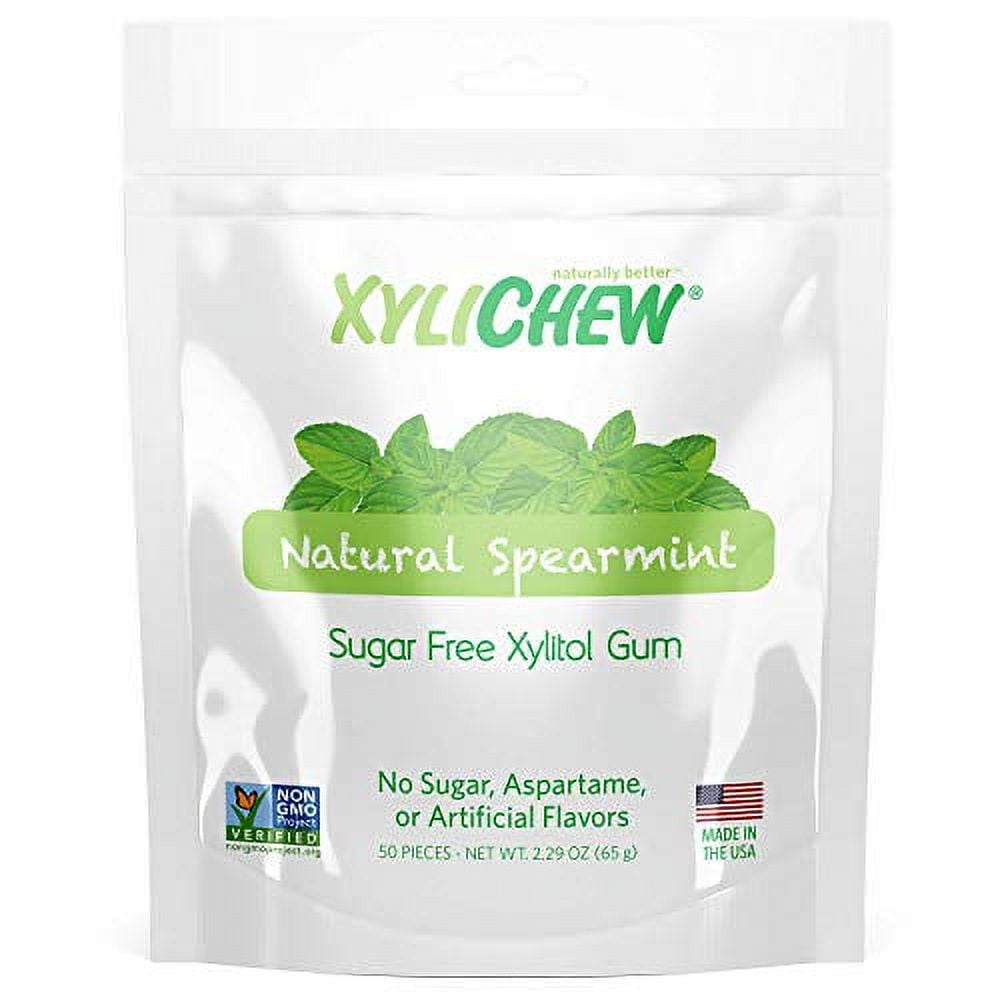 Xylichew 100 Xylitol Chewing Gum Non GMO, Non Aspartame, Gluten Free, and Sugar Free Gum