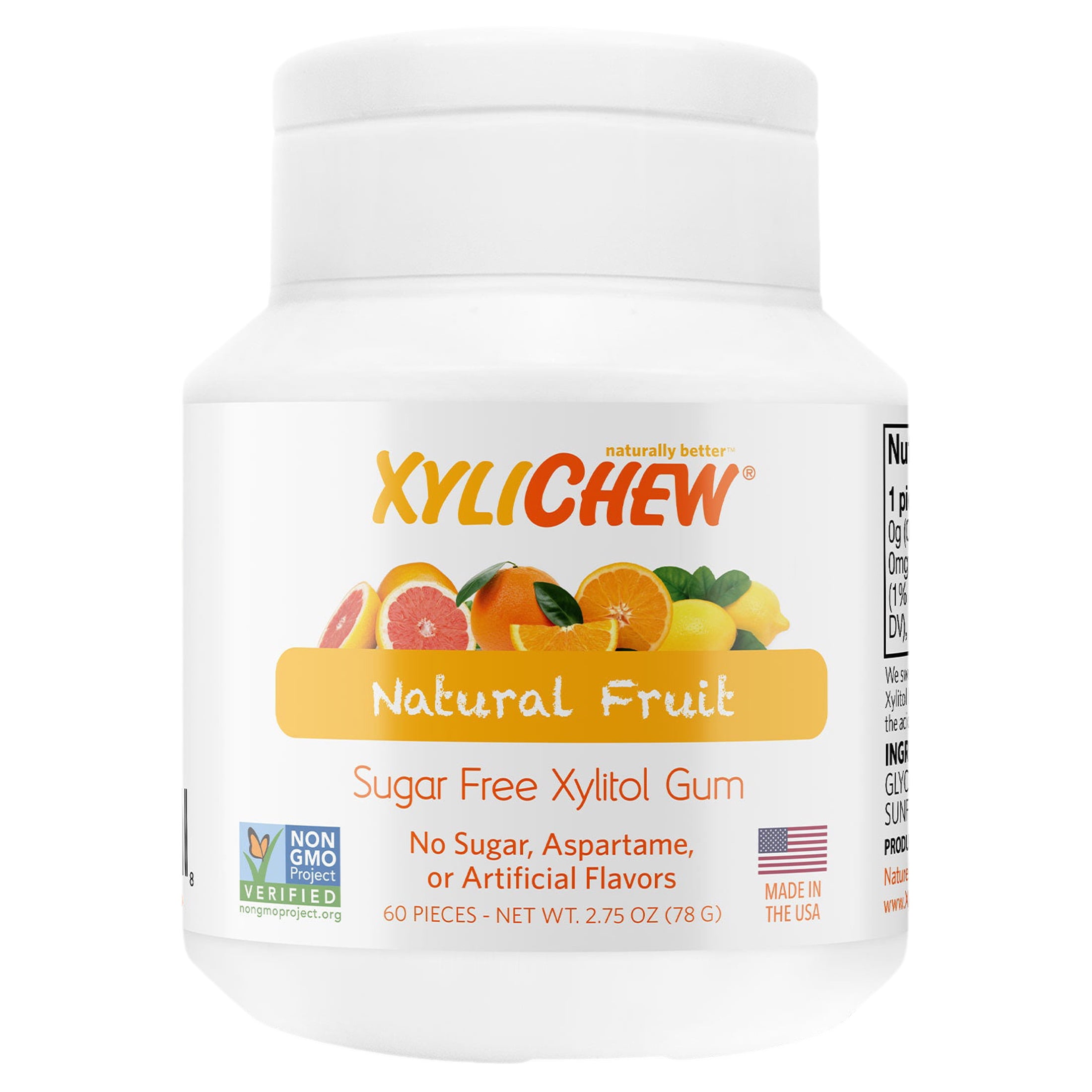 Xylichew Gum - Fruit - Jar - 60 Pieces