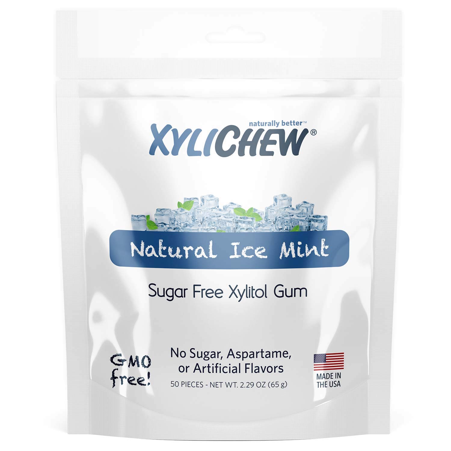Xylitol Chewing Gum Non GMO, Non Aspartame, Gluten , and Sugar Gum Natural Oral Care