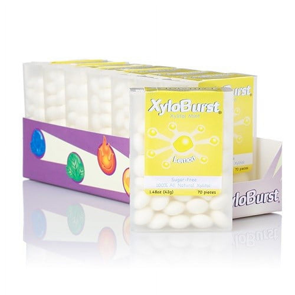 XyloBurst Flip Top Mints, Lemon, 60 Ct
