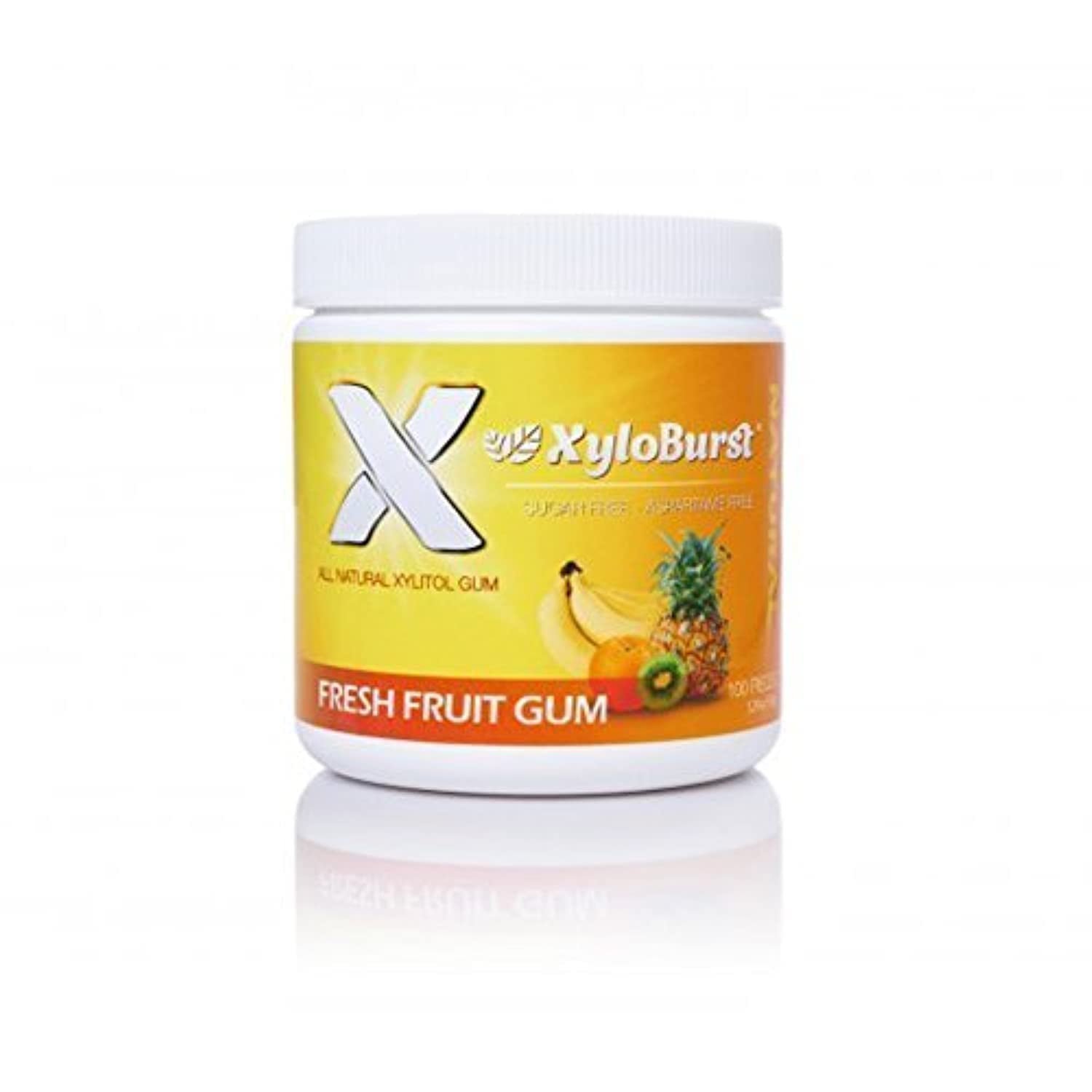 XyloBurst Gum Xylitol Chewing Gum Sugar Free, Gluten Free, Keto Friendly Aspartame Free