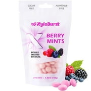 XyloBurst - Xylitol Mints | Sugar Free Breath Mints for Oral Health | Gluten Free, Vegan, Keto Friendly | Aspartame Free Mints | Berry | 275 Count