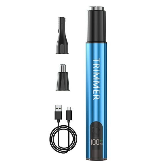 Xylobyte Ear and Nose Hair Trimmer for Women Men,2025 Professional Painless Rechargeable 3 in 1 Eyebrow & Facial Hair Trimmer with Powerful Motor and Dual-Edge Blades Easy Cleansing