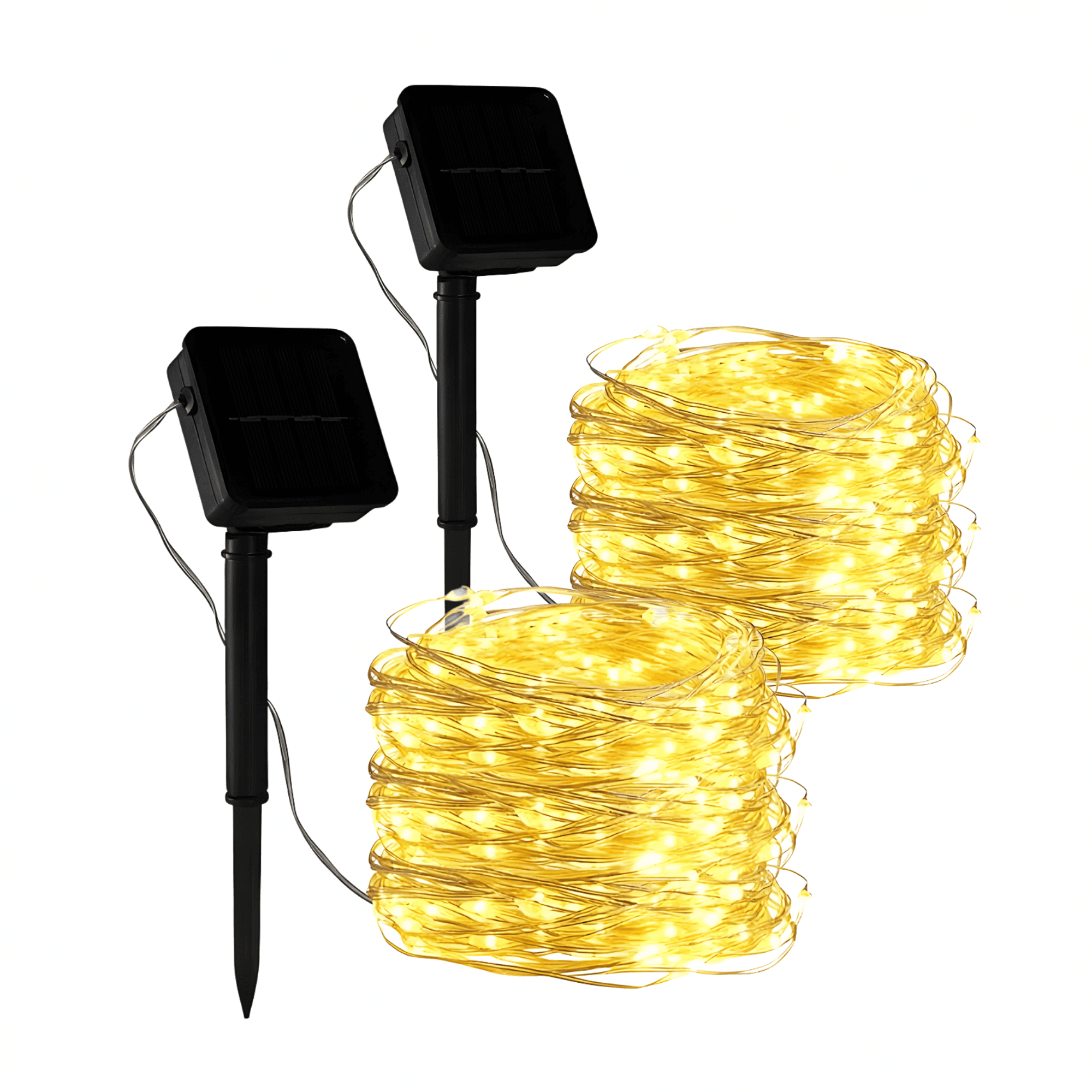 Xylobyte Solar String Lights Outdoor, Waterproof Copper Wire LED Fairy Lights with Auto On/Off, Twinkle Lights for Garden, Patio, Yard, Tree, Party & Holiday Decor