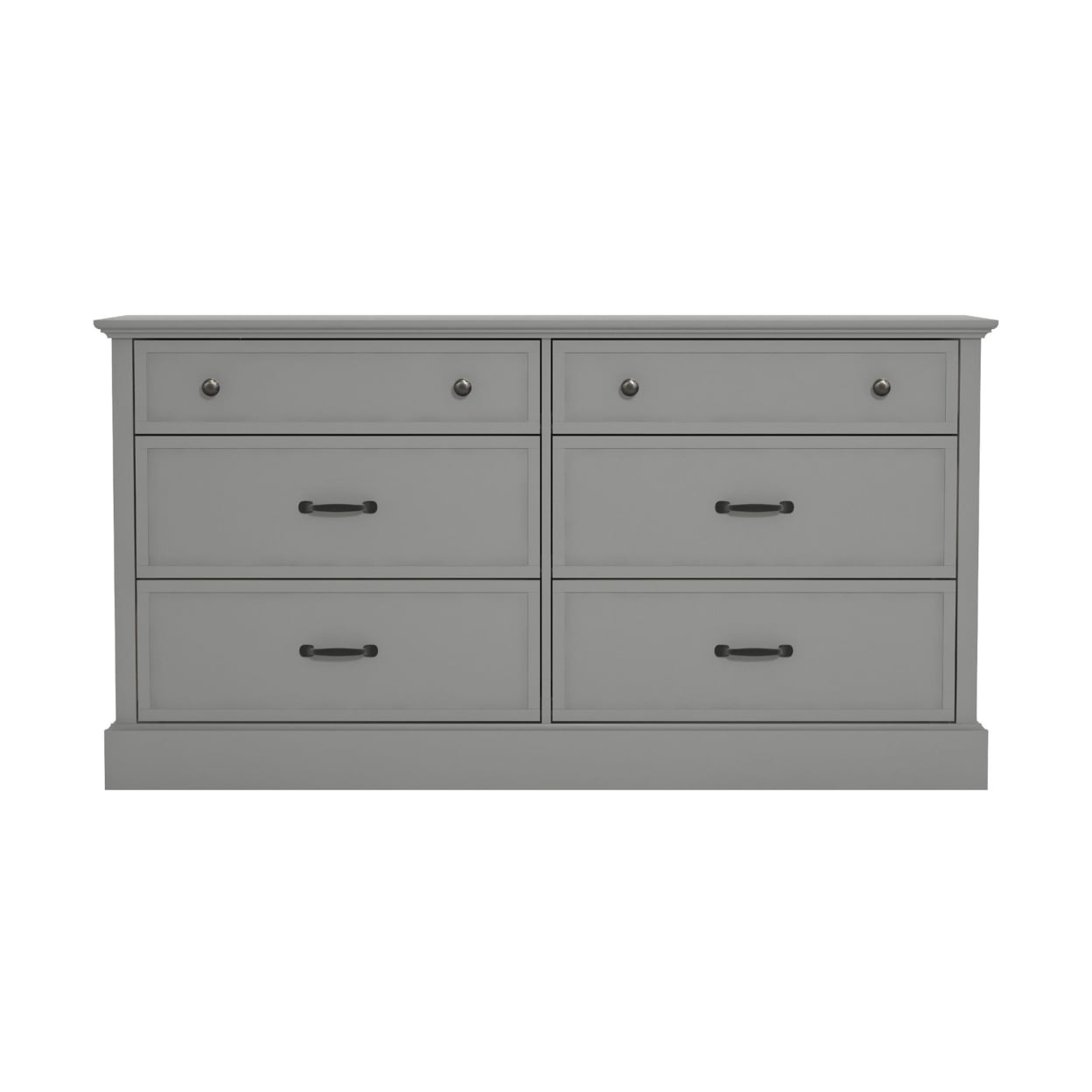 Xylon 6Drawer Grey Dresser (31.1" X 58.74" X 15.7")