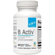 XYMOGEN Vitamin B Complex - B Activ - Activated B Vitamins with Benfotiamine and Quatrefolic - Support Adrenal and Immune Function + A Healthy Cardiovascular and Nervous System 30 Capsules