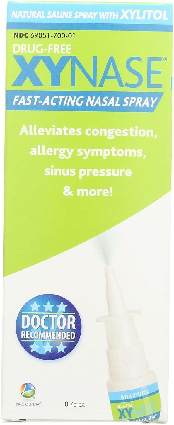 Xynase® Natural Saline Nasal Spray with Xylitol (0.75 fl oz) Gentle