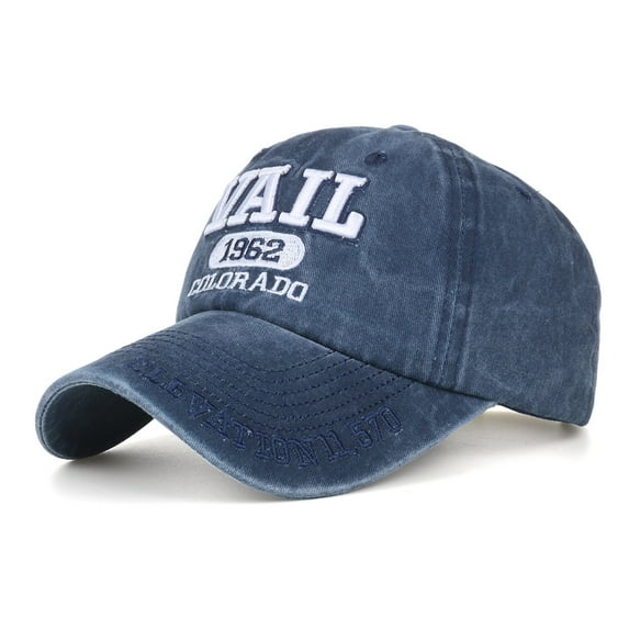 Xysaqa 1962 VAIL Embroidered Baseball Cap for Men Women Cotton Adjust Distressed Vintage Washed Trucker Hat