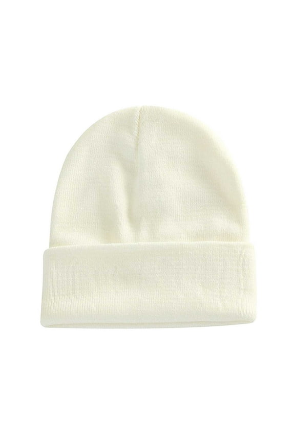 Beanie Hats Men Women Soft Slouchy Knit Skull Cap Unisex Warm Stocking Hats Striped Winter Hats for Women Men Cuffed Plain Beanie Hat