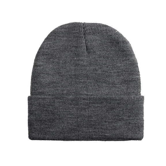 Xysaqa Beanie Hats Men Women Soft Slouchy Knit Skull Cap Unisex Warm Stocking Hats Striped Winter Hats for Women Men Cuffed Plain Beanie Hat