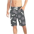 thumbnail image 1 of Xysaqa Big & Tall Men's Pajama Short Pants, Funny Dog Paw Printed Lounge Shorts for Women Plus Size Soft Elastic Waist Sleep Shorts 3X 4X 5X Summer Savings (Unisex), 1 of 8