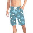 thumbnail image 1 of Xysaqa Big & Tall Men's Pajama Short Pants, Funny Dog Paw Printed Lounge Shorts for Women Plus Size Soft Elastic Waist Sleep Shorts 3X 4X 5X Summer Savings (Unisex), 1 of 8