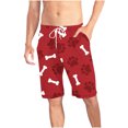 thumbnail image 1 of Xysaqa Big & Tall Men's Pajama Short Pants, Funny Dog Paw Printed Lounge Shorts for Women Plus Size Soft Elastic Waist Sleep Shorts 3X 4X 5X Summer Savings (Unisex), 1 of 8