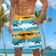 thumbnail image 1 of Xysaqa Big & Tall Mens Swim Trunks Novelty Tropical Printed Swimming Board Shorts Swimwear Hawaiian Beach Holiday Party Summer Bathing Suits with Pockets & Elastic Waist 3X 4X 5X Clearance, 1 of 5