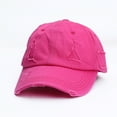 thumbnail image 1 of Xysaqa Distressed Baseball Cap Hats for Women Vintage Cotton Sports Trucker Hat Headwear Adjusting Low Profile Caps, 1 of 3