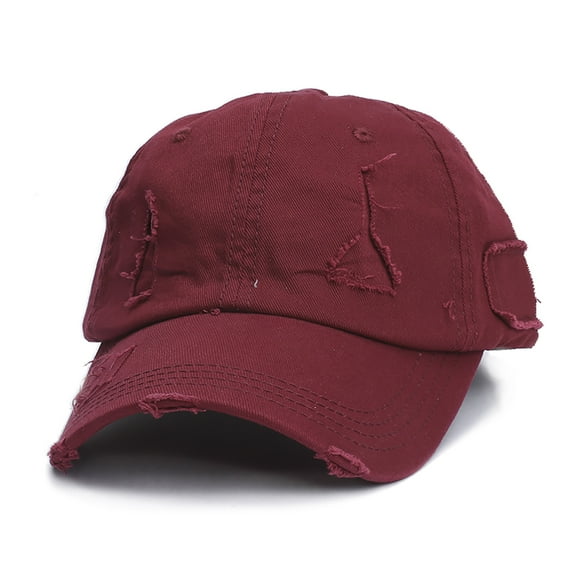 Xysaqa Distressed Baseball Cap Hats for Women Vintage Cotton Sports Trucker Hat Headwear Adjusting Low Profile Caps