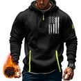 thumbnail image 1 of Xysaqa Hoodies for Men Teen Boys 14-16, Men's Novelty Hoodies American Flag Print Graphic Pullover Tops Spring Fall Clothes Sport Hooded Sweatshirt with Pocket M-3XL, 1 of 4