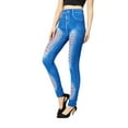 Xysaqa Jeans Look Leggings for Women, High Waisted Jeggings Pants ...