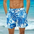thumbnail image 1 of Xysaqa Men Big & Tall Swim Trunks Fashion Hawaiian Print Board Shorts Elastic Waist Beach Shorts Swimwear with Pockets 3X 4X 5X Summer Savings, 1 of 6