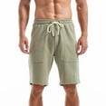 thumbnail image 1 of Xysaqa Men'S Shorts Mens Casual Cotton Athletic Shorts Soft Comfy Terry Cloth Pajama Lounge Sweat Shorts Mens Workout Gym Shorts Elastic Waist Bermuda Shorts With Multi Pockets Mint Green Xl, 1 of 4
