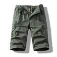 thumbnail image 1 of Xysaqa Men's Big & Tall Cargo Shorts, Mens Casual Elastic Waistband Athletic Shorts Men Lightweight Outdoor Travel Hiking Short with Multi Pockets 3X 4X 5X Summer Savings, 1 of 4