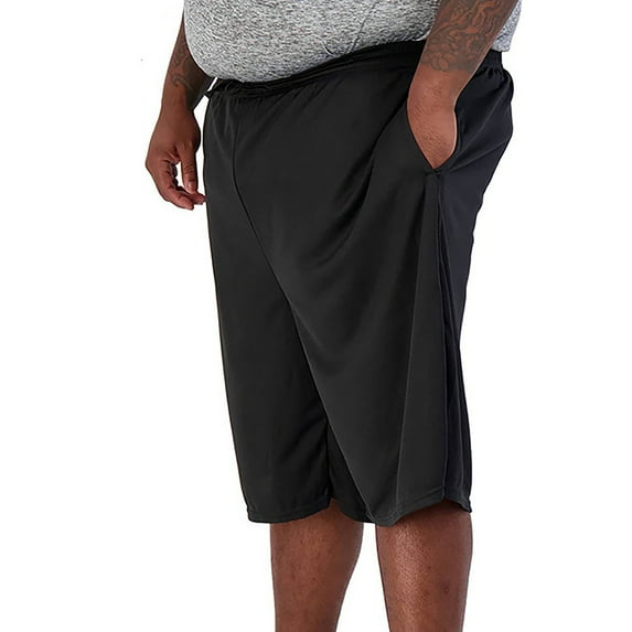 Xysaqa Men's Big & Tall Shorts Summer Casual Elastic Waist Basketball Shorts Comfy Lounge Short Pockets Gym Workout Shorts for Jogger Running XL-5XL