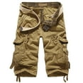 thumbnail image 1 of Xysaqa Men's Cargo Long Shorts Casual Big & Tall Cotton Shorts Summer Below Knee Length 3/4 Pants Shorts with Multi Pockets, 1 of 8