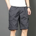 thumbnail image 1 of Xysaqa Men's Cargo Shorts Relaxed Fitted Casual Cotton Work Outdoor Shorts Mens Big & Tall Shorts with Multi Pockets 3X 4X 5X Summer Savings, 1 of 7