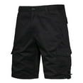 thumbnail image 1 of Xysaqa Men's Cargo Work Shorts Big and Tall Multi-Pocket Shorts Casual Loose Outdoor Workout Shorts M-5XL, 1 of 5