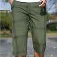 thumbnail image 1 of Xysaqa Men's Casual Big & Tall Cargo Shorts Below Knee Relaxed Fitted Multi-Pocket Pants Straight Leg Work Outdoor 3/4 Long Shorts 3X 4X 5X 6X Summer Savings, 1 of 9