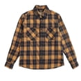 thumbnail image 1 of Xysaqa Men's Casual Long-Sleeve Plaid Shirts Pocket Buttons Down Loose Regular Fit T-Shirts for Men Boys M-3XL, 1 of 2