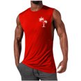 thumbnail image 1 of Xysaqa Men's Fashion Palm Tree Graphic Tees Big & Tall Tank Tops for Men Cotton Sleeveless Running Athletic T-Shirts Hawaiian Beach Shirts Gym Workout T Shirts for Men 2X 3X 4X Summer Savings, 1 of 5