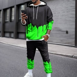 TBWYF Mens Sweatsuits 2 Piece Hoodie Sets Hood Pollover