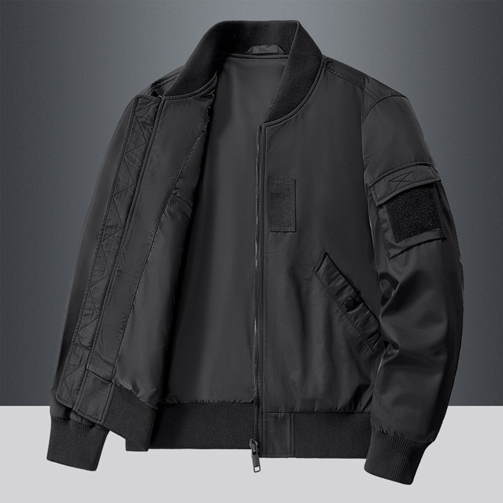 Xysaqa-Men-s-Full-Zip-Bomber- Xysaqa-Men-s-Full-Zip-Bomber-