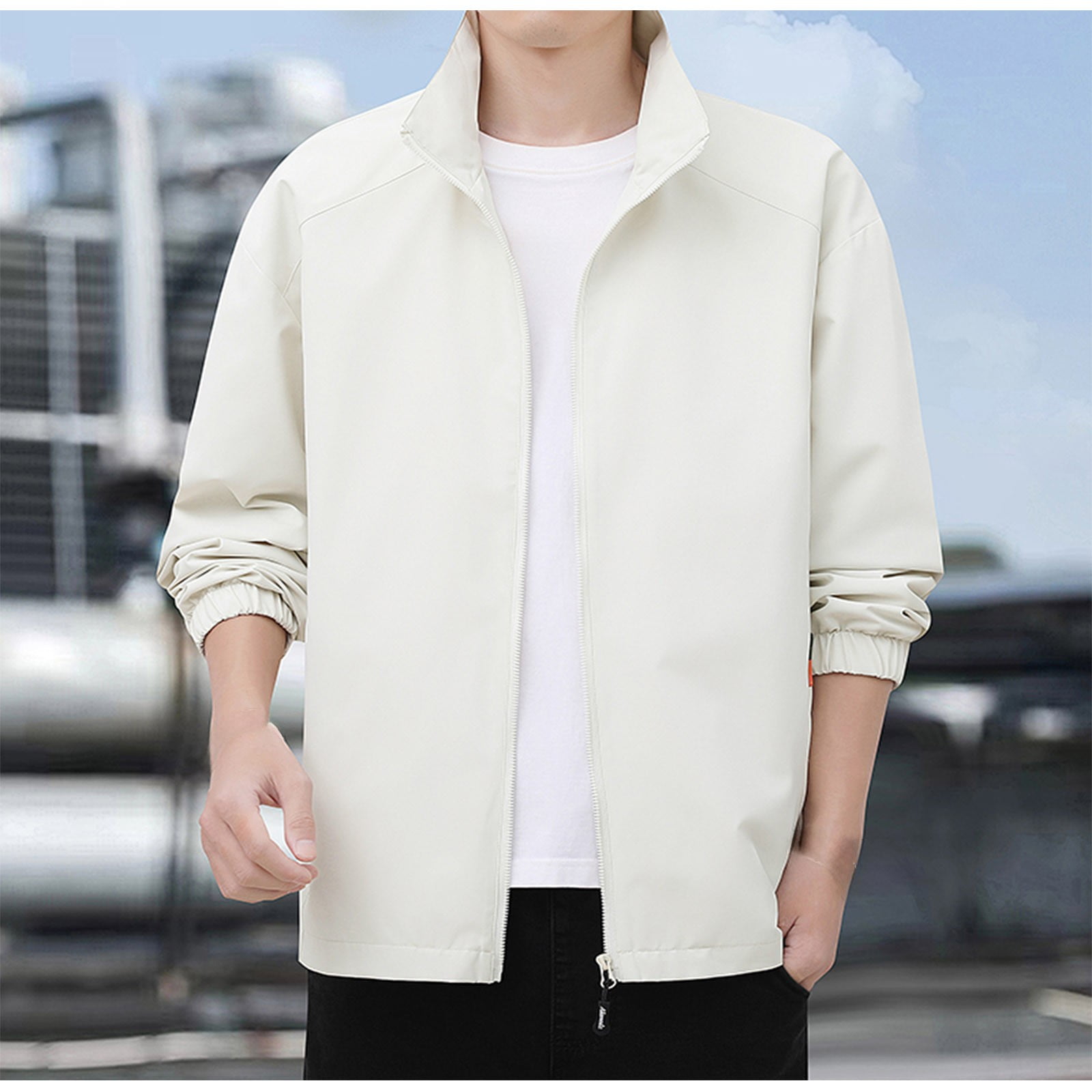 ジャケット・アウター GLOWNY G WORK JACKET (WHITE) FREE WHEELERS/フリーホイーラーズ】2023SS「Work Jacket
