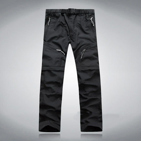 Xysaqa Men's Hiking Pants Convertible Quick Dry Lightweight Zip Off Outdoor Travel Camping Fishing Pants