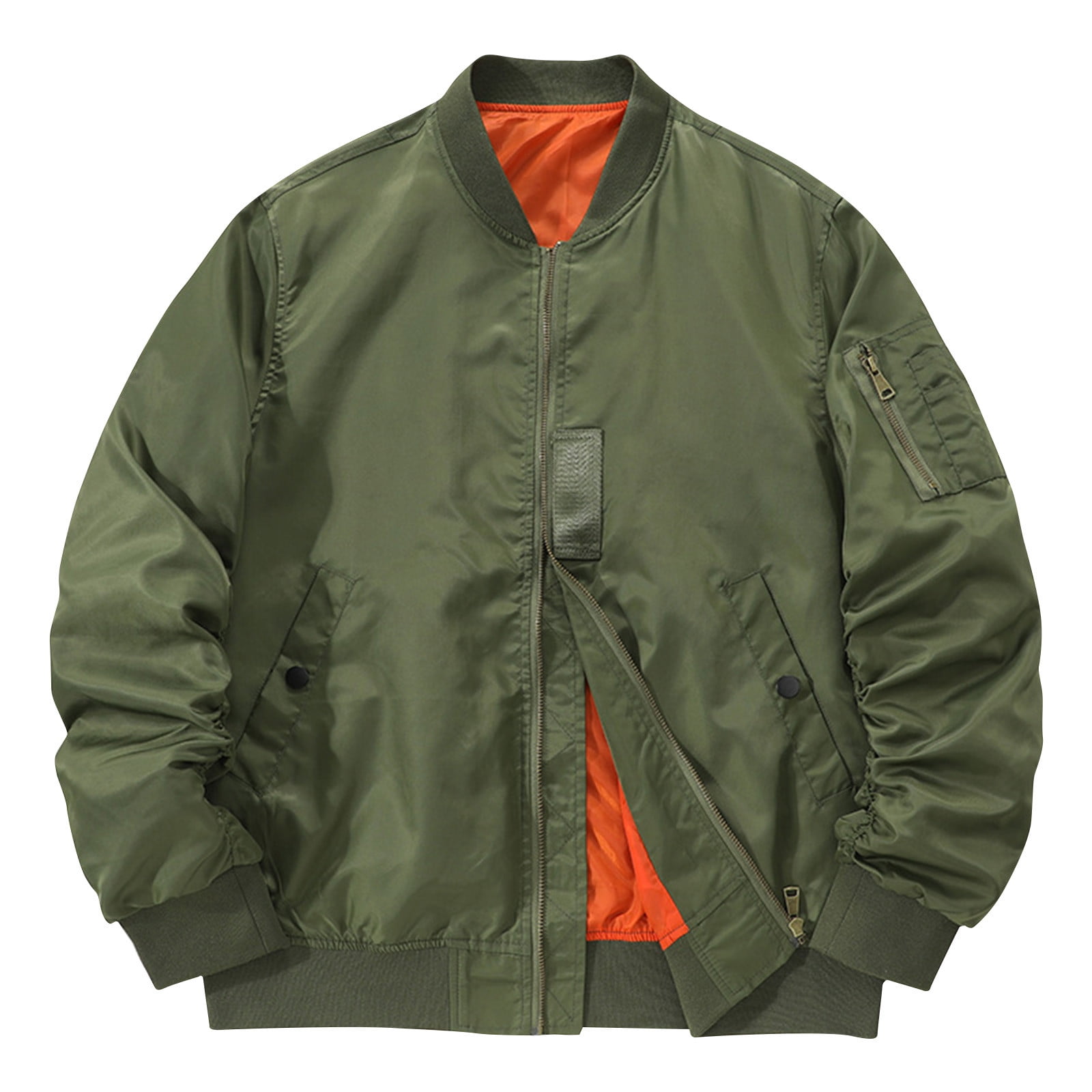 Xysaqa Men's Jacket Mens Fashion Big Tall Bomber Jacket Casual