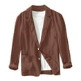 thumbnail image 1 of Xysaqa Men's Lightweight Sport Coats Solid Color Mens Slim Fitted 2 Button Casual Suits Blazer Jacket Spring Fall Clothes M-3XL, 1 of 3